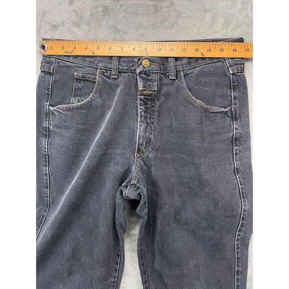 VTG Marithe Francois Girbaud Men's Jeans Denim Black 33X32 Tapered USA Made - Picture 2 of 9